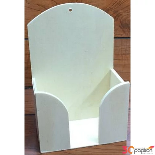 Fa papírzsepitartó kicsi 7x13cm-es Fa natúr lra szerelhető GRAVÍROZHATÓ! CRL6923