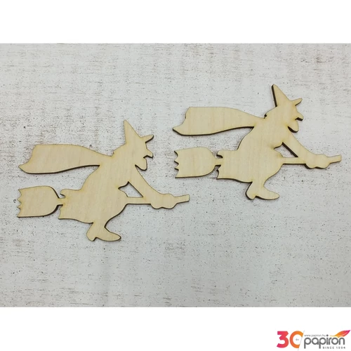 Fa seprű banya seprűn 12cmx8.5cmx3mm 2db/cs