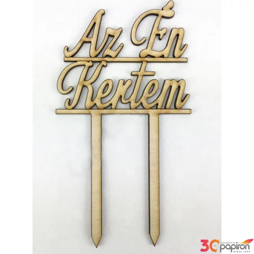 Fatábla felirat Az Én Kertem beszúrós felirat 8, 5x16cm darabos