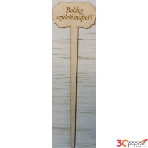 Fatábla felirat Boldog Születésnapot! beszúrós 33cmx10cm
