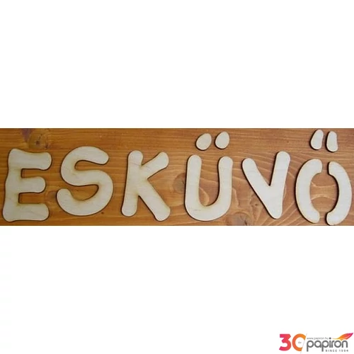 Fatábla felirat ESKÜVŐ 7cm