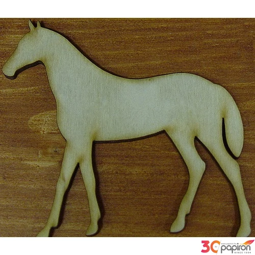Fatábla felirat, Fa figura ló 9, 5x10cm 2db/cs
