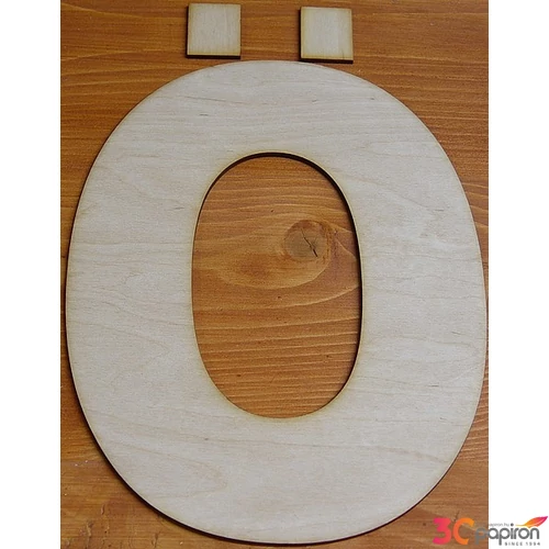 Fatábla felirat, Fa figura Ö Fa betű 24cm