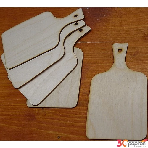 Fatábla felirat, Fa figura vágódeszkakicsi 8, 5x15cm 5db/cs