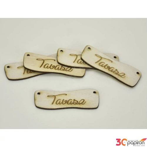 Fatábla felirat TAVASZ hullámos tábla 2, 4x7cm 5db/csomag