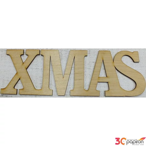 Fatábla felirat XMAS 9, 5x30cm
