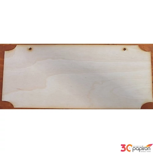 Fatábla natúr 30x13cm feliratozható 