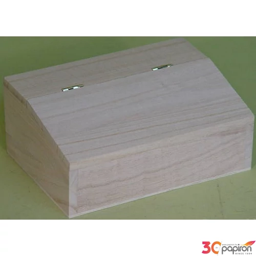 Fa tároló asztali ferde tetejű 17x12, 5x7cm