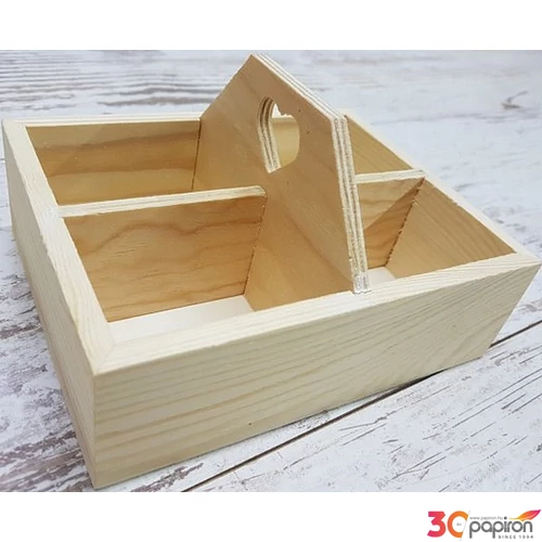 Fa tároló szívecskés tálca 16, 5x13x5/9, 5cm