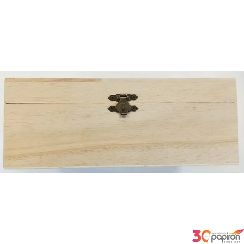 Fa teásdoboz 6rekeszes 23 x 15 x 9cm GRAVÍROZHATÓ!