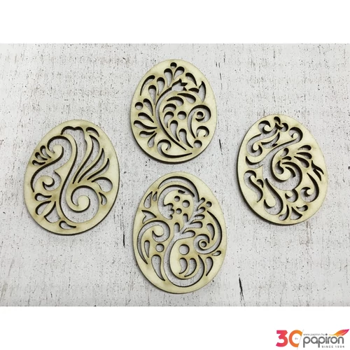 Fa tojás hímes tojás 6cmx4.5cmx3mm 4db/cs