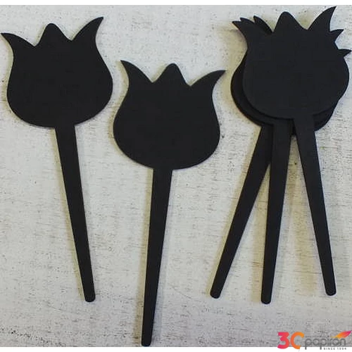 Fa tulipán tulipán tábla beszúrós 18cmx7cmx3mm 5db/cs