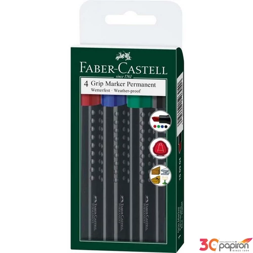 Faber-Castell alkoholos filc Grip 1503 vágott hegyű 4db . 150304