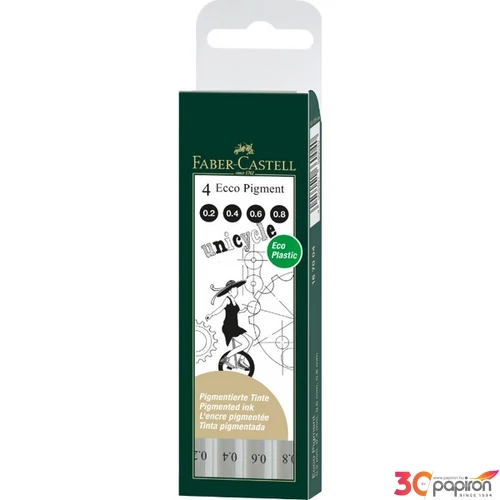 Faber-Castell filckészlet 4-es Ecco-Pigment 4db 167004