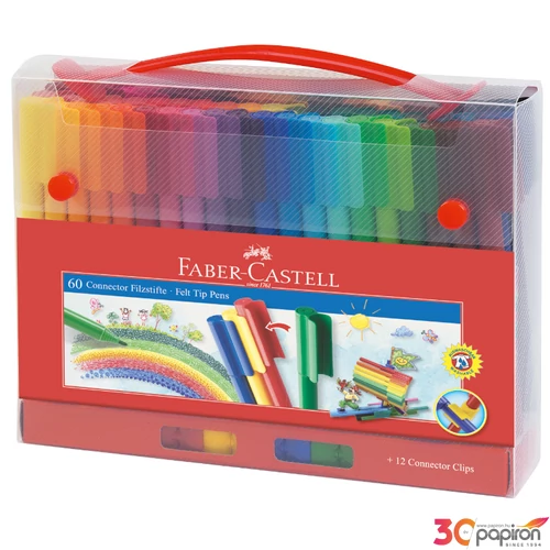 Faber-Castell filckészlet 60db Connector 155560 rostiron 155560
