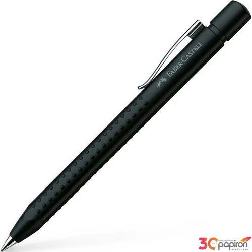 Faber-Castell golyóstoll Grip 2011 nyomógombos metál fekete 144187