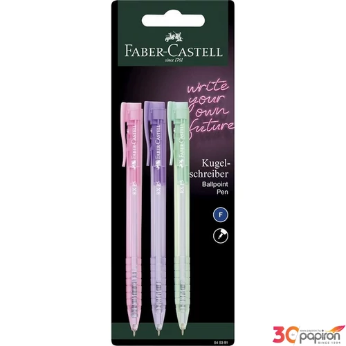 Faber-Castell golyóstoll készlet 3db-os RX P5 vegyes szín BL.