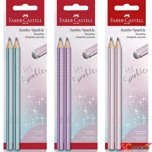 Faber-Castell grafitceruza 2Db-Os Sparkle Jumbo gyöngyházfényű TAVASZ 2023 BL.