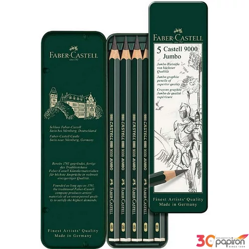 Faber-Castell grafitceruza 9000 Jumbo 5db szett. 119305