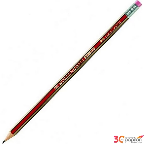 Faber-Castell Grafitceruza B hatszögletű Dessin 2001 radírvéggel 112101