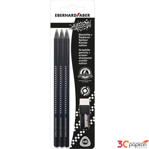 Eberhard-Faber grafitceruza 6db-os,+radír/hegyező Winner