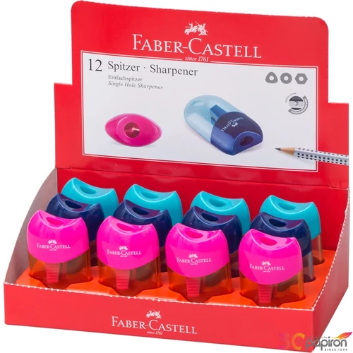 Faber-Castell hegyező 1lyukú tartályos trendi színek prémium minőségű termék 183515