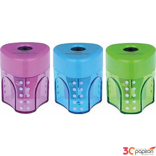 Faber-Castell hegyező Grip 1lyukú tartályos, mini, több szín. prémium minőségű termék 183403