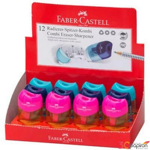 Faber-Castell hegyező hegyező+radír kombi mini trendi színek . prémium minőségű termék 183604