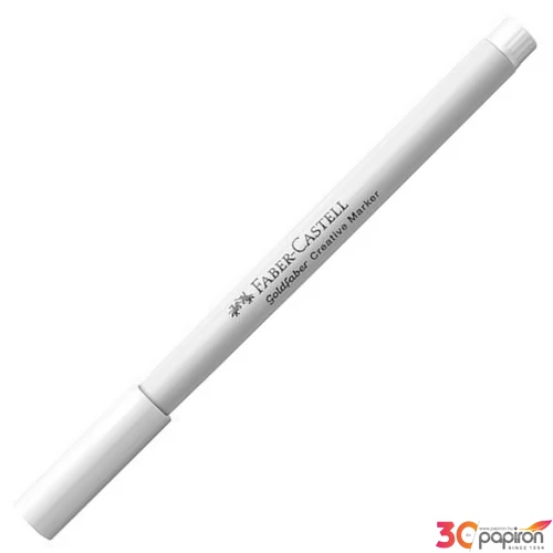 Faber-Castell Kreatív filctoll vágott hegy (kalligrafikus) / fehér (50 160901