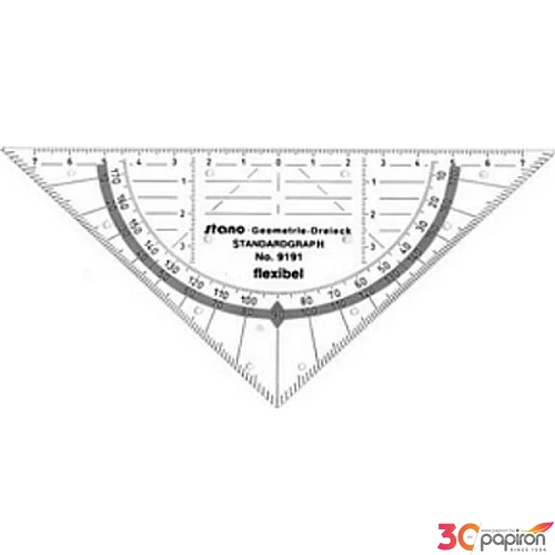 Faber-Castell mérnöki vonalzó háromszögű flexibilis 16 cm geometriai r prémium minőségű termék S9191