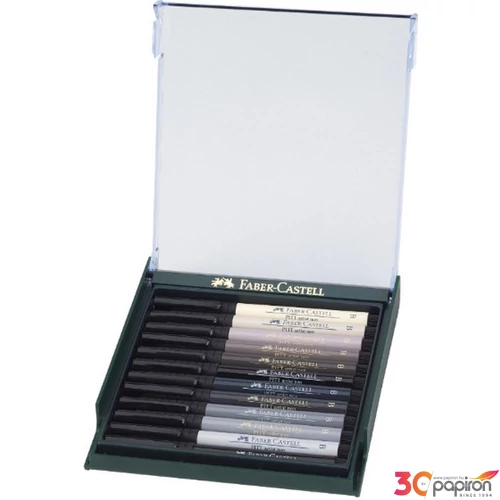 Faber-Castell művész filc 12-e AG-Művész filc Pitt Brush szűrke árnyala 267423