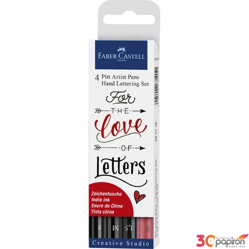 Faber-Castell művész filc 4-es PITT szett vegyes méretű 4db AG-művészfilc 267115