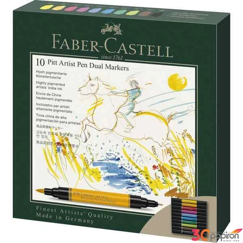Faber-Castell művész filctoll Ag-Kétvégű Készlet 10Db-Os Pitt