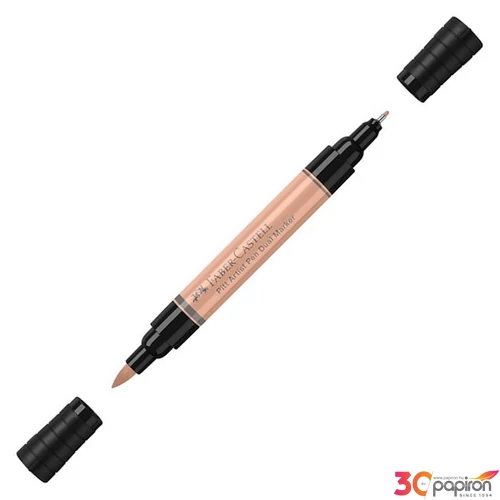 Faber-Castell művész filctoll Ag-Kétvégű Pitt 132 Bézsvörös