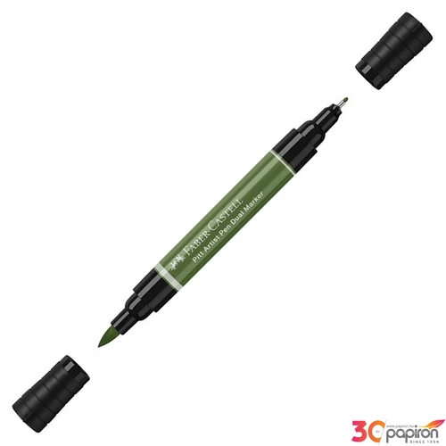 Faber-Castell művész filctoll Ag-Kétvégű Pitt 174 Átlátszatlan krómzöld