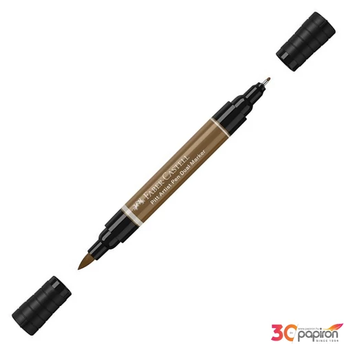 Faber-Castell művész filctoll Ag-Kétvégű Pitt 180 Nyers Umbra