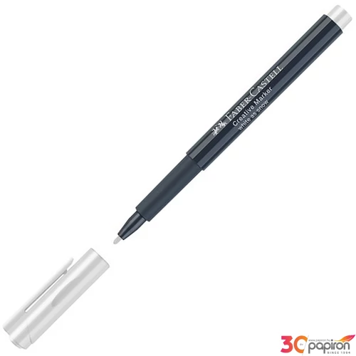 Faber-Castell művész filctoll AG, Creative Studio fehér 1,5mm hegyvastagság (101)