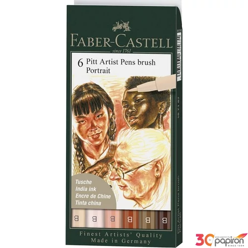 Faber-Castell művészfilc AG-Művész filc szett Pitt 6db Portra 167167
