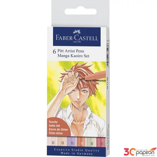 Faber-Castell művészfilc szett 6db Manga Kaoiro 167168