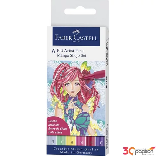 Faber-Castell művészfilc szett 6db Manga Shojo 167155