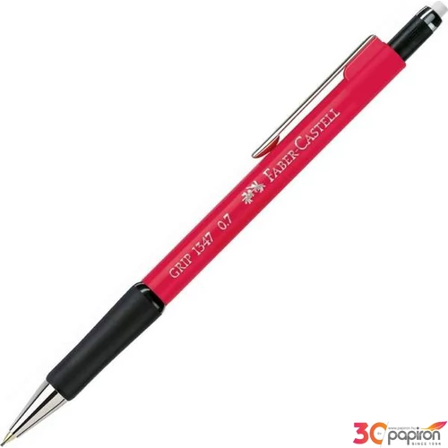 Faber-Castell nyomósiron 0,7mm töltőceruza Grip 1347 tűzpiros