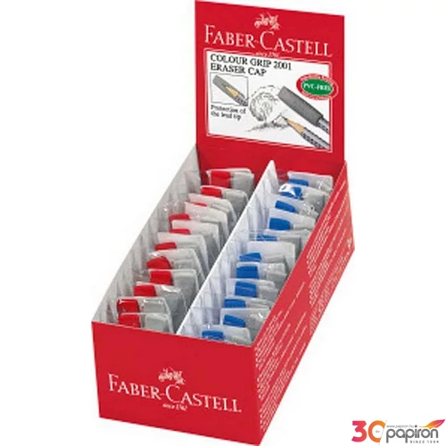 Faber-Castell radír Grip 2001 kupakradír színes 2db-os. forg prémium minőségű termék 187001