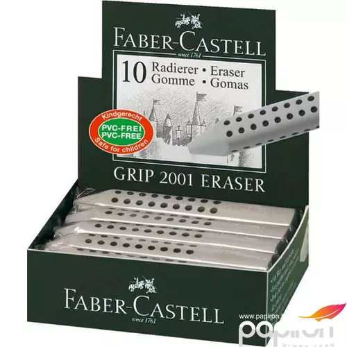 Faber-Castell radír Grip 2001 szürke forgácsmentes prémium minőségű termék 187100