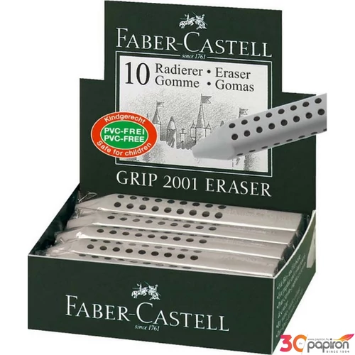 Faber-Castell radír Grip 2001 szürke forgácsmentes prémium minőségű termék 187100