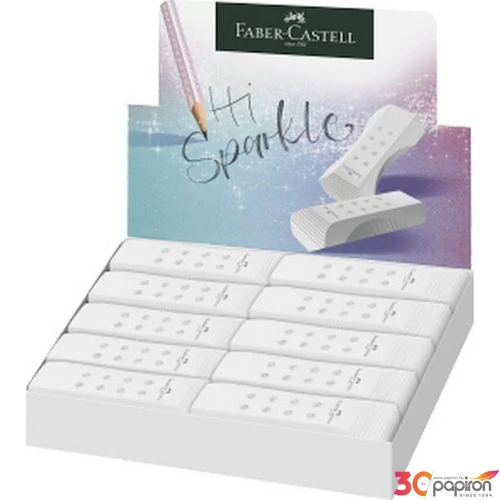Faber-Castell radír Rollon Sparkle Pvc Mentes Fehér 2023
