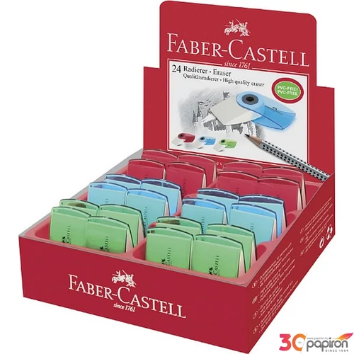 Faber-Castell radír Sleeve mini átlátszó színes 182412 prémium minőségű termék 182412