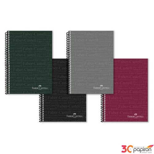 Faber-Castell spirálfüzet A4 vonalas 80lapos, 70g. perforált műanyag