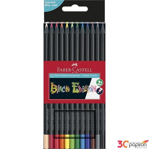 Faber-Castell színes ceruza 12db Black Edition fekete test 116412