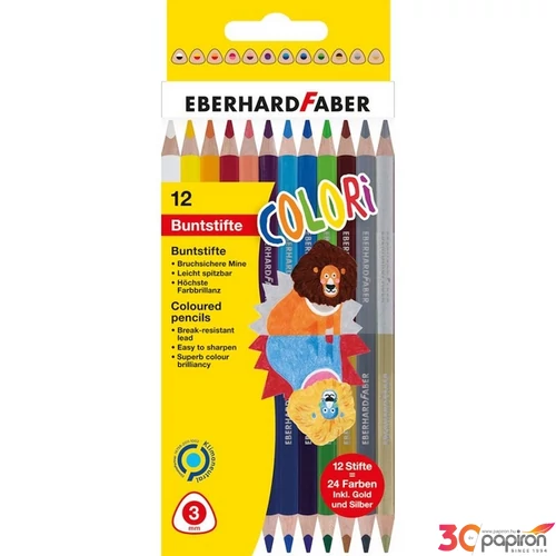 Eberhard Faber színes ceruza 12db-os, Colori duo (24 szín)