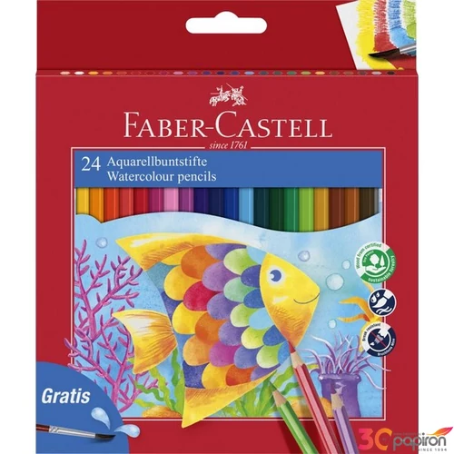 Faber-Castell színes ceruza 24db-os Akvarell halas + ecset. 114 425 114 425